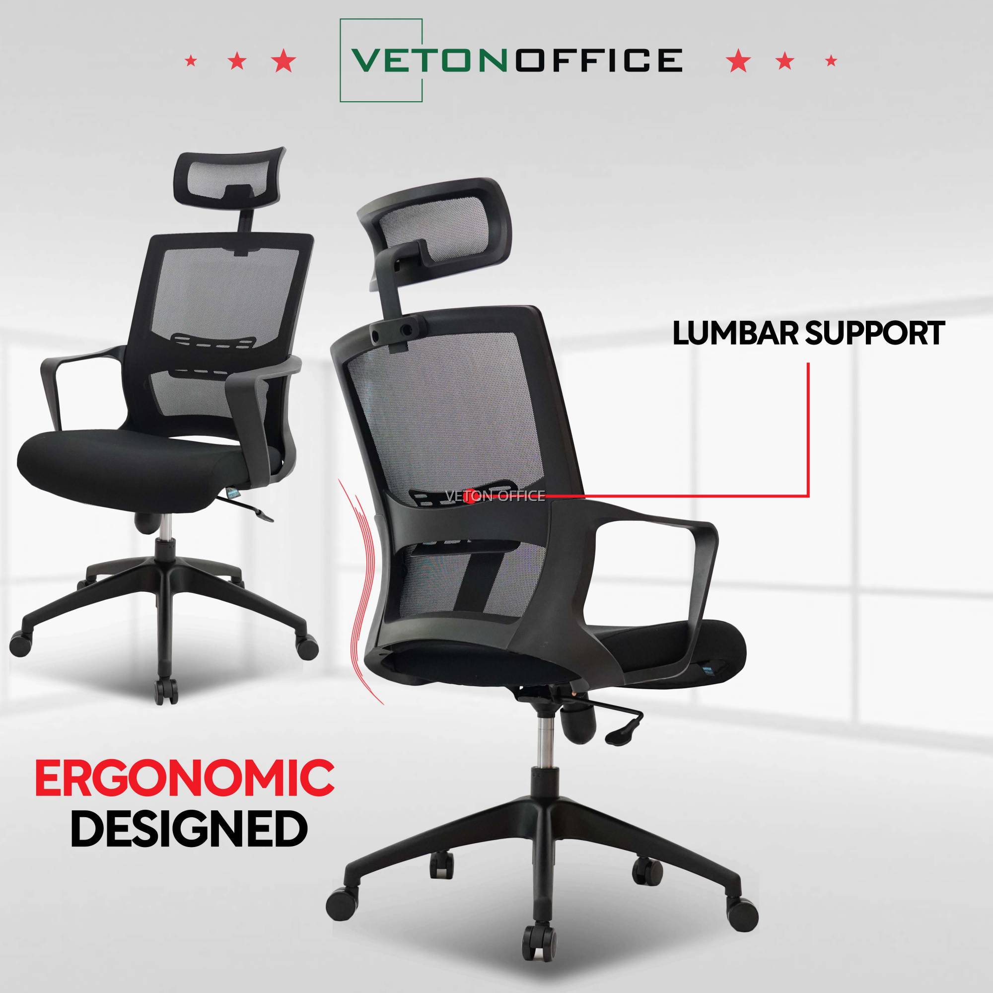 SMART HIGHBACK MESH CHAIR ERGONOMIC MESH CHAIR OFFICE MESH CHAIR