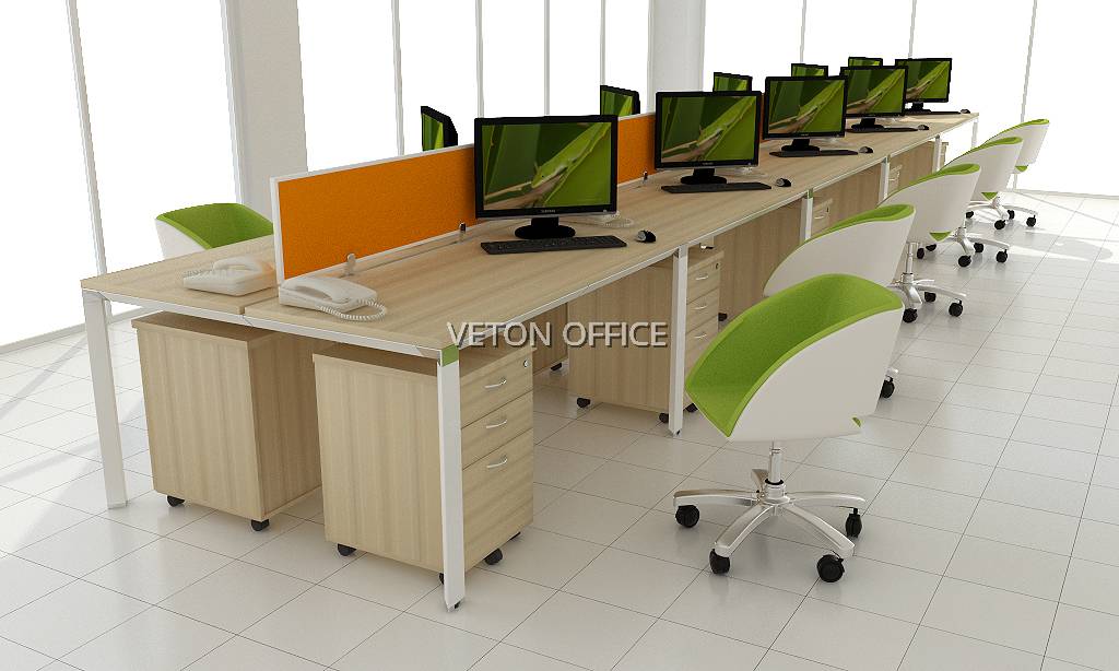 CUBICLE WORKSTATION FOR CLUSTER OF 10